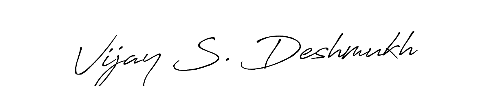 Also You can easily find your signature by using the search form. We will create Vijay S. Deshmukh name handwritten signature images for you free of cost using Antro_Vectra_Bolder sign style. Vijay S. Deshmukh signature style 7 images and pictures png