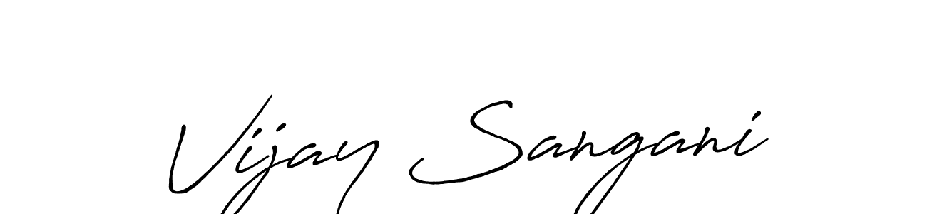 Best and Professional Signature Style for Vijay Sangani. Antro_Vectra_Bolder Best Signature Style Collection. Vijay Sangani signature style 7 images and pictures png