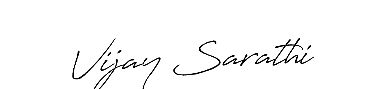 Vijay Sarathi stylish signature style. Best Handwritten Sign (Antro_Vectra_Bolder) for my name. Handwritten Signature Collection Ideas for my name Vijay Sarathi. Vijay Sarathi signature style 7 images and pictures png