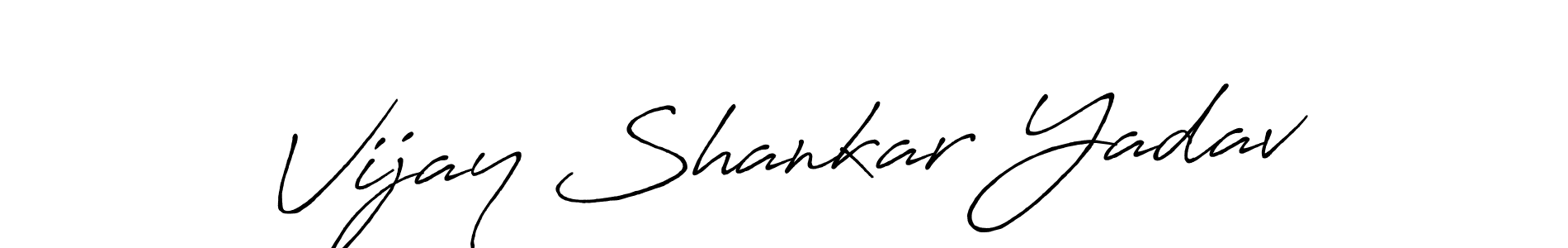 Similarly Antro_Vectra_Bolder is the best handwritten signature design. Signature creator online .You can use it as an online autograph creator for name Vijay Shankar Yadav. Vijay Shankar Yadav signature style 7 images and pictures png