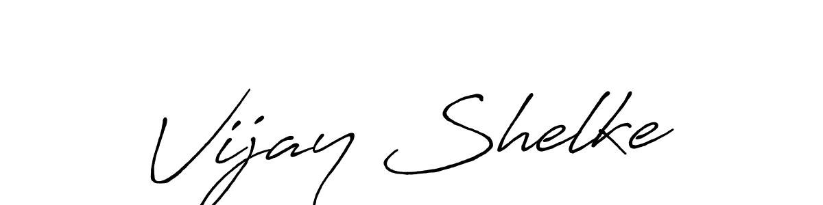 Design your own signature with our free online signature maker. With this signature software, you can create a handwritten (Antro_Vectra_Bolder) signature for name Vijay Shelke. Vijay Shelke signature style 7 images and pictures png