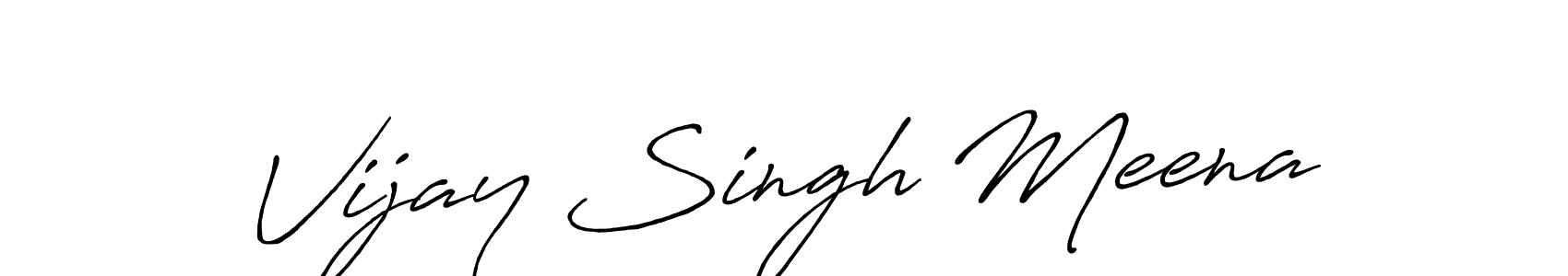 Also we have Vijay Singh Meena name is the best signature style. Create professional handwritten signature collection using Antro_Vectra_Bolder autograph style. Vijay Singh Meena signature style 7 images and pictures png