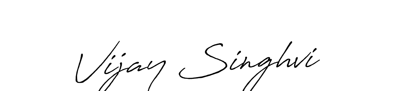 How to make Vijay Singhvi signature? Antro_Vectra_Bolder is a professional autograph style. Create handwritten signature for Vijay Singhvi name. Vijay Singhvi signature style 7 images and pictures png