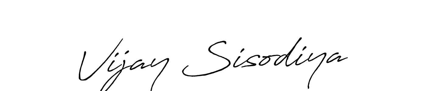 Similarly Antro_Vectra_Bolder is the best handwritten signature design. Signature creator online .You can use it as an online autograph creator for name Vijay Sisodiya. Vijay Sisodiya signature style 7 images and pictures png