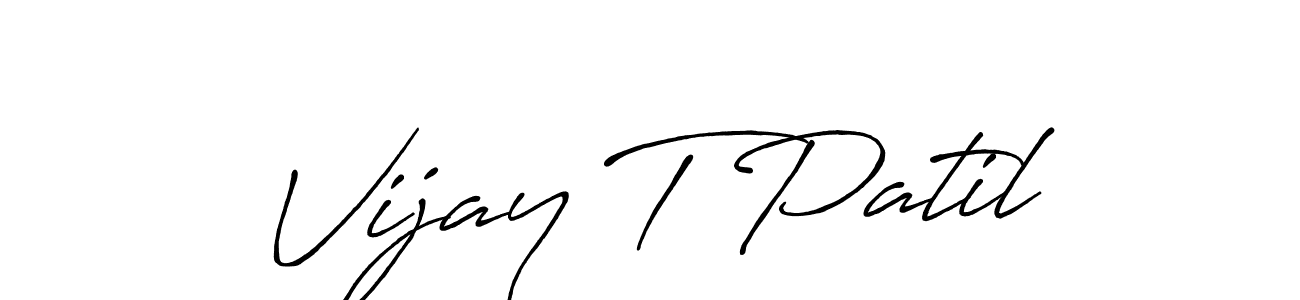 Make a beautiful signature design for name Vijay T Patil. Use this online signature maker to create a handwritten signature for free. Vijay T Patil signature style 7 images and pictures png