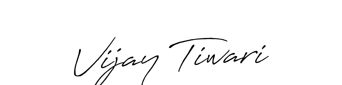 Design your own signature with our free online signature maker. With this signature software, you can create a handwritten (Antro_Vectra_Bolder) signature for name Vijay Tiwari. Vijay Tiwari signature style 7 images and pictures png