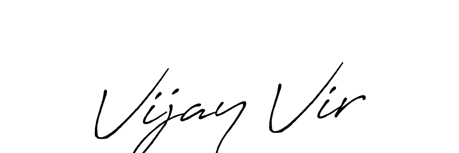 How to make Vijay Vir signature? Antro_Vectra_Bolder is a professional autograph style. Create handwritten signature for Vijay Vir name. Vijay Vir signature style 7 images and pictures png