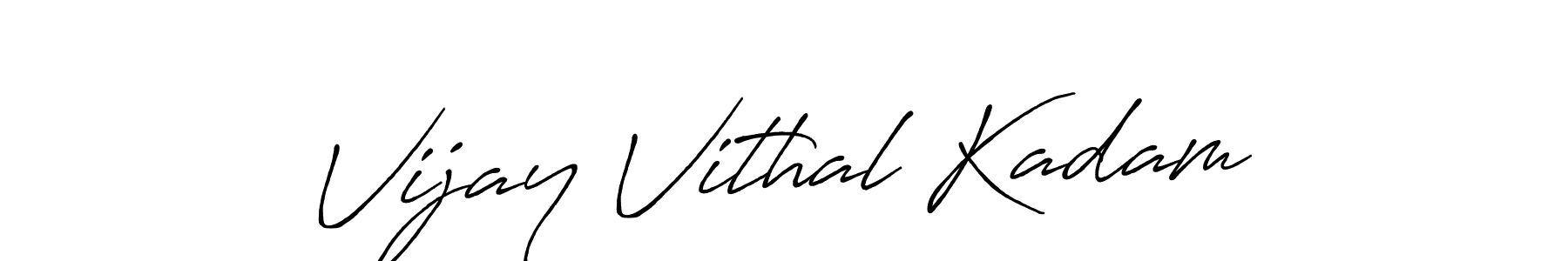 Design your own signature with our free online signature maker. With this signature software, you can create a handwritten (Antro_Vectra_Bolder) signature for name Vijay Vithal Kadam. Vijay Vithal Kadam signature style 7 images and pictures png