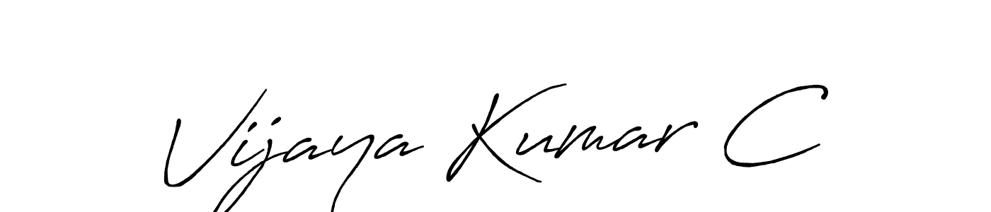 Also You can easily find your signature by using the search form. We will create Vijaya Kumar C name handwritten signature images for you free of cost using Antro_Vectra_Bolder sign style. Vijaya Kumar C signature style 7 images and pictures png