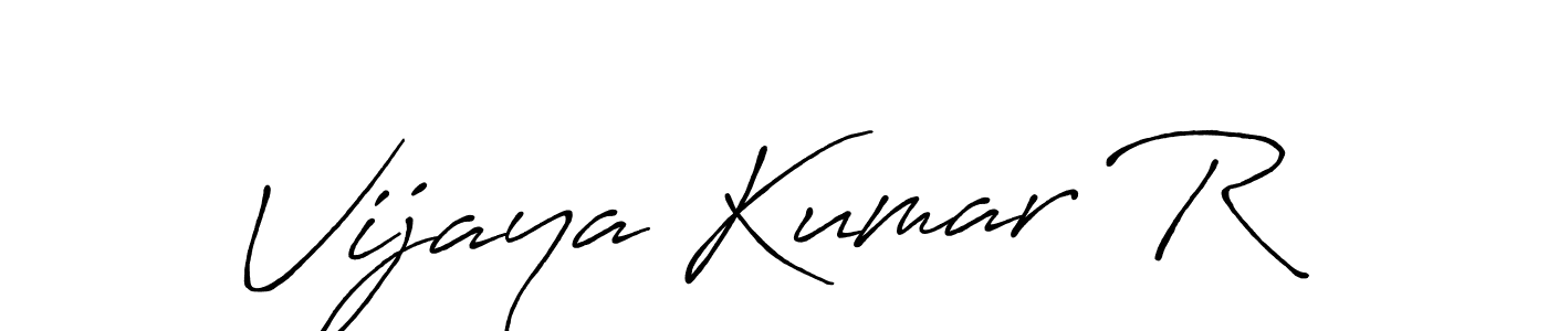 You can use this online signature creator to create a handwritten signature for the name Vijaya Kumar R. This is the best online autograph maker. Vijaya Kumar R signature style 7 images and pictures png