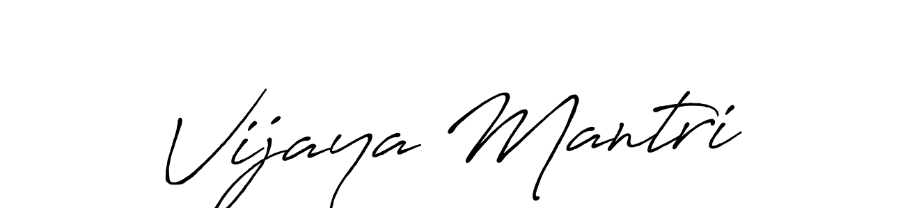 How to make Vijaya Mantri signature? Antro_Vectra_Bolder is a professional autograph style. Create handwritten signature for Vijaya Mantri name. Vijaya Mantri signature style 7 images and pictures png