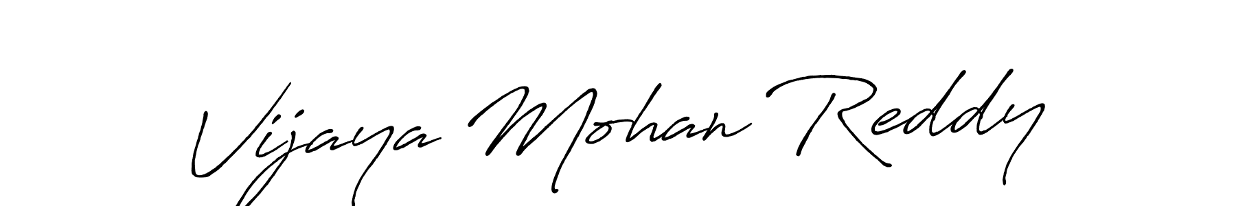 Vijaya Mohan Reddy stylish signature style. Best Handwritten Sign (Antro_Vectra_Bolder) for my name. Handwritten Signature Collection Ideas for my name Vijaya Mohan Reddy. Vijaya Mohan Reddy signature style 7 images and pictures png