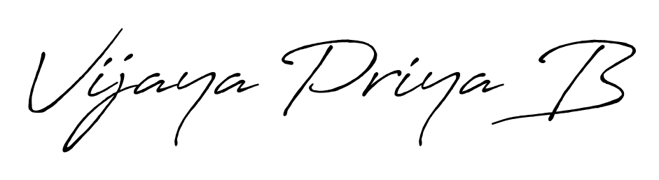 Antro_Vectra_Bolder is a professional signature style that is perfect for those who want to add a touch of class to their signature. Get Vijaya Priya B name fancy signature for free. Vijaya Priya B signature style 7 images and pictures png