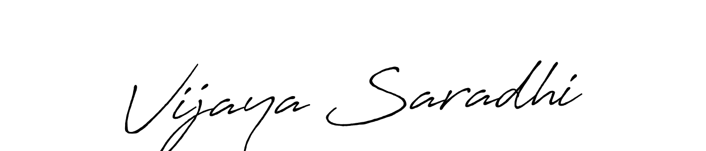 Create a beautiful signature design for name Vijaya Saradhi. With this signature (Antro_Vectra_Bolder) fonts, you can make a handwritten signature for free. Vijaya Saradhi signature style 7 images and pictures png