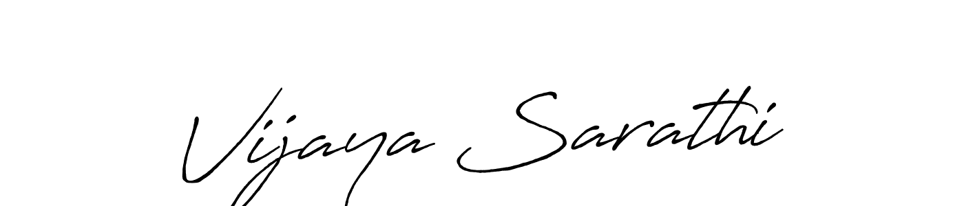 Vijaya Sarathi stylish signature style. Best Handwritten Sign (Antro_Vectra_Bolder) for my name. Handwritten Signature Collection Ideas for my name Vijaya Sarathi. Vijaya Sarathi signature style 7 images and pictures png