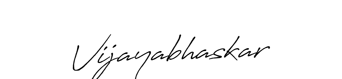 How to make Vijayabhaskar name signature. Use Antro_Vectra_Bolder style for creating short signs online. This is the latest handwritten sign. Vijayabhaskar signature style 7 images and pictures png