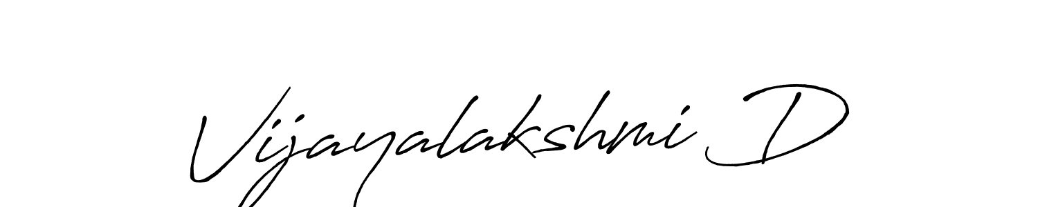 The best way (Antro_Vectra_Bolder) to make a short signature is to pick only two or three words in your name. The name Vijayalakshmi D include a total of six letters. For converting this name. Vijayalakshmi D signature style 7 images and pictures png