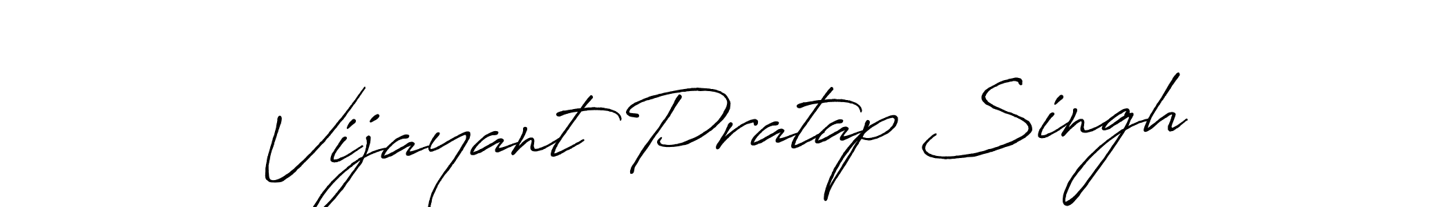 Use a signature maker to create a handwritten signature online. With this signature software, you can design (Antro_Vectra_Bolder) your own signature for name Vijayant Pratap Singh. Vijayant Pratap Singh signature style 7 images and pictures png