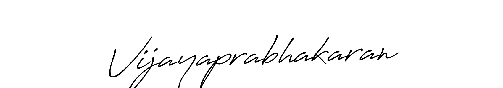 Use a signature maker to create a handwritten signature online. With this signature software, you can design (Antro_Vectra_Bolder) your own signature for name Vijayaprabhakaran. Vijayaprabhakaran signature style 7 images and pictures png