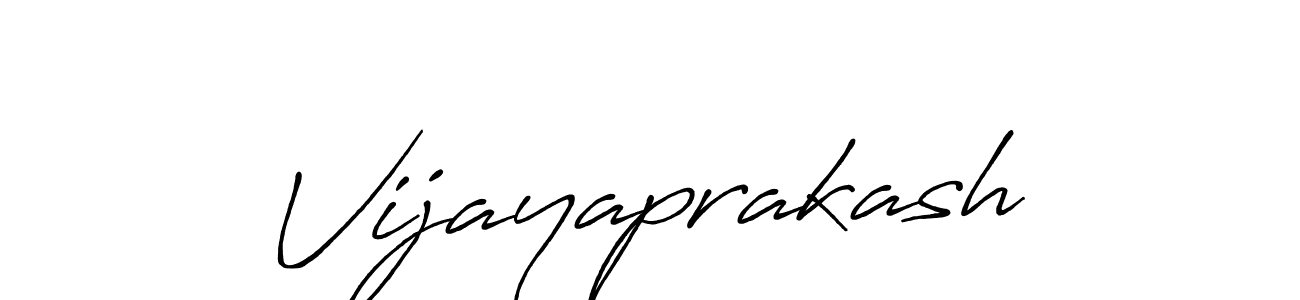 Also we have Vijayaprakash name is the best signature style. Create professional handwritten signature collection using Antro_Vectra_Bolder autograph style. Vijayaprakash signature style 7 images and pictures png