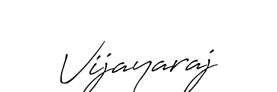 Design your own signature with our free online signature maker. With this signature software, you can create a handwritten (Antro_Vectra_Bolder) signature for name Vijayaraj. Vijayaraj signature style 7 images and pictures png