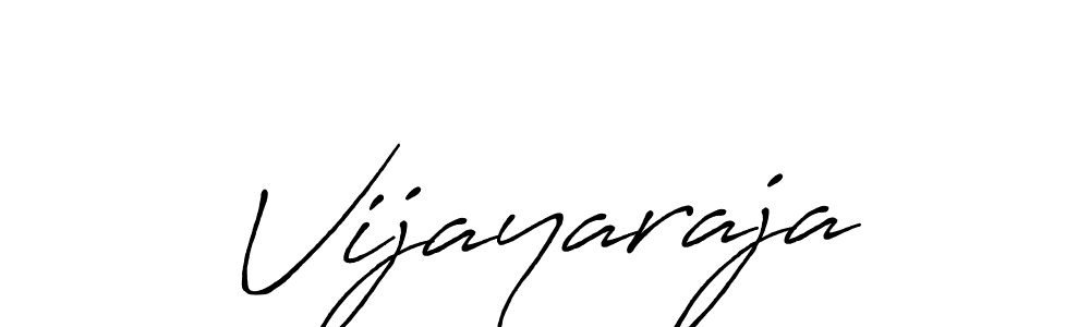 Create a beautiful signature design for name Vijayaraja. With this signature (Antro_Vectra_Bolder) fonts, you can make a handwritten signature for free. Vijayaraja signature style 7 images and pictures png
