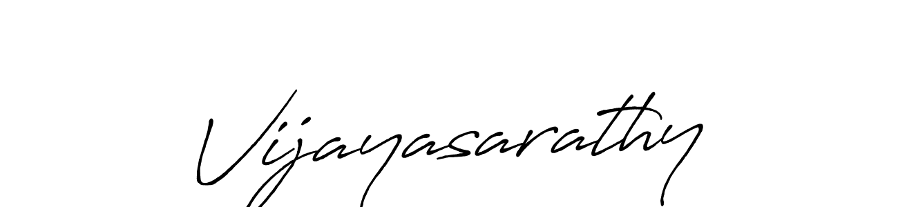 Design your own signature with our free online signature maker. With this signature software, you can create a handwritten (Antro_Vectra_Bolder) signature for name Vijayasarathy. Vijayasarathy signature style 7 images and pictures png