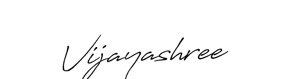 How to make Vijayashree signature? Antro_Vectra_Bolder is a professional autograph style. Create handwritten signature for Vijayashree name. Vijayashree signature style 7 images and pictures png