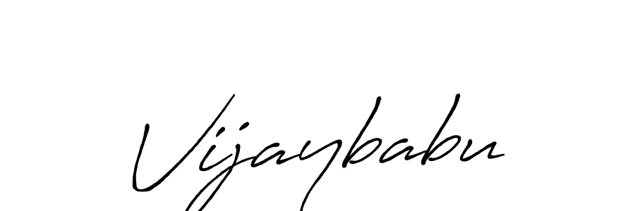 It looks lik you need a new signature style for name Vijaybabu. Design unique handwritten (Antro_Vectra_Bolder) signature with our free signature maker in just a few clicks. Vijaybabu signature style 7 images and pictures png