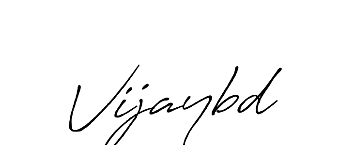 Design your own signature with our free online signature maker. With this signature software, you can create a handwritten (Antro_Vectra_Bolder) signature for name Vijaybd. Vijaybd signature style 7 images and pictures png