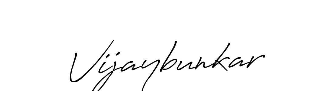 How to make Vijaybunkar signature? Antro_Vectra_Bolder is a professional autograph style. Create handwritten signature for Vijaybunkar name. Vijaybunkar signature style 7 images and pictures png