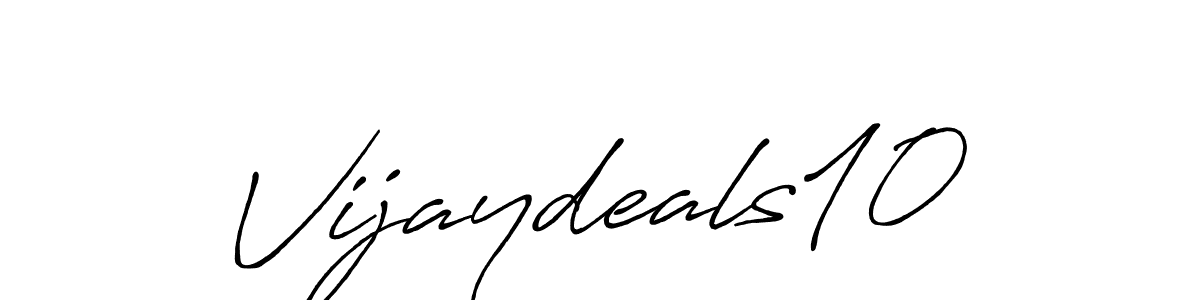 The best way (Antro_Vectra_Bolder) to make a short signature is to pick only two or three words in your name. The name Vijaydeals10 include a total of six letters. For converting this name. Vijaydeals10 signature style 7 images and pictures png