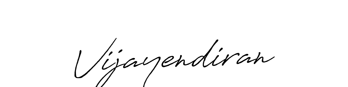 Make a beautiful signature design for name Vijayendiran. With this signature (Antro_Vectra_Bolder) style, you can create a handwritten signature for free. Vijayendiran signature style 7 images and pictures png