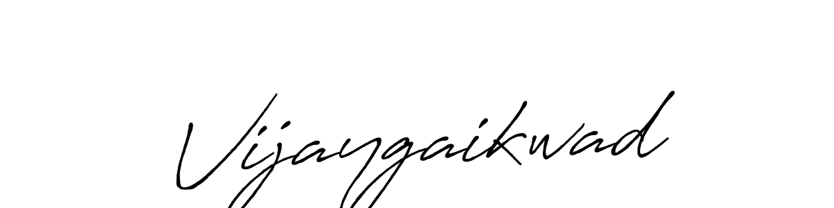 Vijaygaikwad stylish signature style. Best Handwritten Sign (Antro_Vectra_Bolder) for my name. Handwritten Signature Collection Ideas for my name Vijaygaikwad. Vijaygaikwad signature style 7 images and pictures png