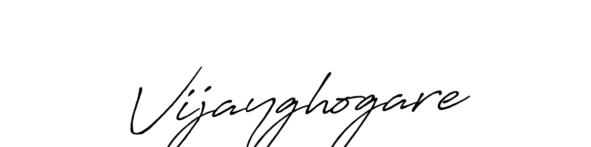 Vijayghogare stylish signature style. Best Handwritten Sign (Antro_Vectra_Bolder) for my name. Handwritten Signature Collection Ideas for my name Vijayghogare. Vijayghogare signature style 7 images and pictures png