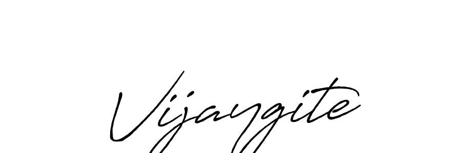 Make a beautiful signature design for name Vijaygite. With this signature (Antro_Vectra_Bolder) style, you can create a handwritten signature for free. Vijaygite signature style 7 images and pictures png