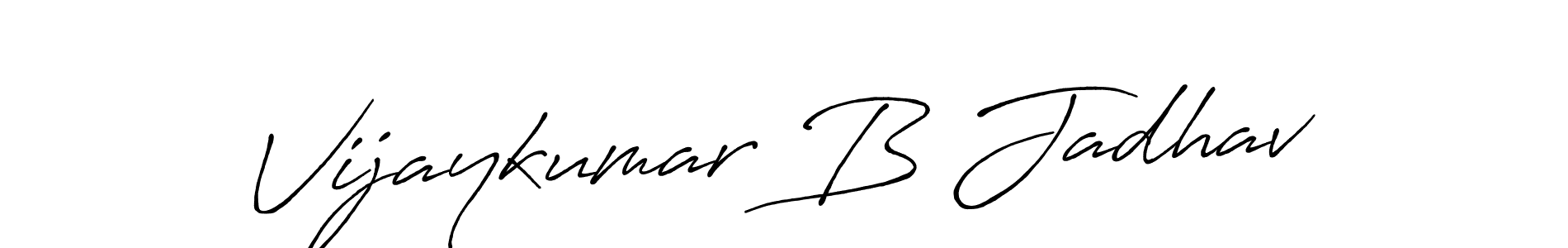 Make a beautiful signature design for name Vijaykumar B Jadhav. With this signature (Antro_Vectra_Bolder) style, you can create a handwritten signature for free. Vijaykumar B Jadhav signature style 7 images and pictures png