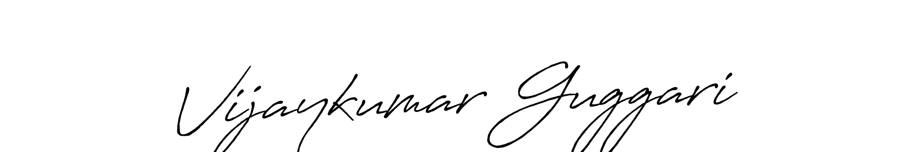 How to make Vijaykumar Guggari signature? Antro_Vectra_Bolder is a professional autograph style. Create handwritten signature for Vijaykumar Guggari name. Vijaykumar Guggari signature style 7 images and pictures png