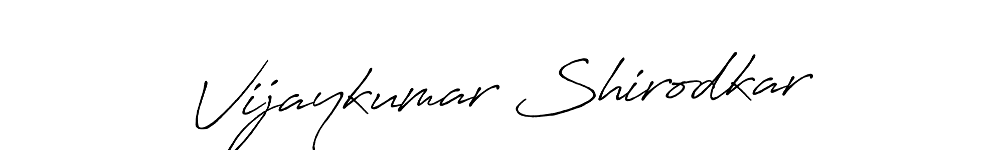 Antro_Vectra_Bolder is a professional signature style that is perfect for those who want to add a touch of class to their signature. It is also a great choice for those who want to make their signature more unique. Get Vijaykumar Shirodkar name to fancy signature for free. Vijaykumar Shirodkar signature style 7 images and pictures png