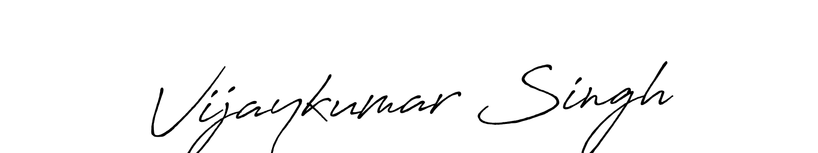 Also we have Vijaykumar Singh name is the best signature style. Create professional handwritten signature collection using Antro_Vectra_Bolder autograph style. Vijaykumar Singh signature style 7 images and pictures png