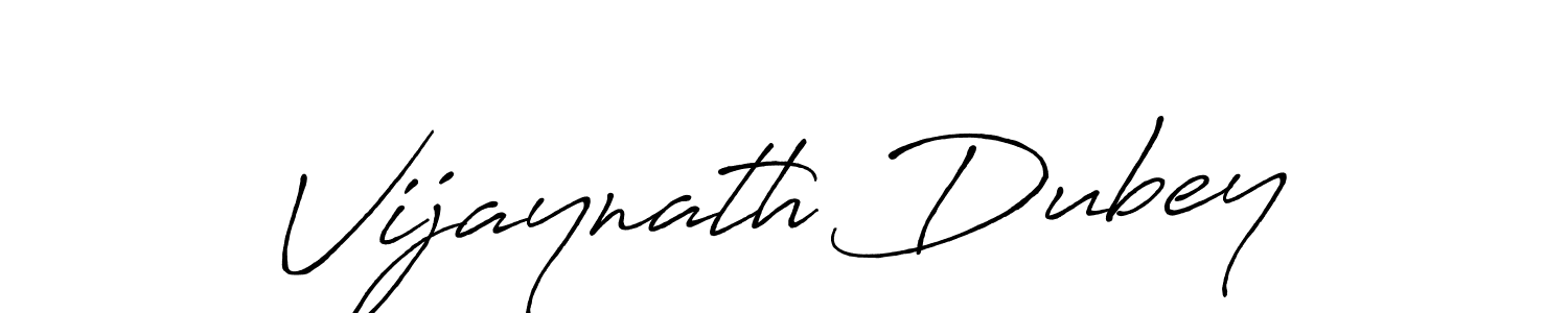 Use a signature maker to create a handwritten signature online. With this signature software, you can design (Antro_Vectra_Bolder) your own signature for name Vijaynath Dubey. Vijaynath Dubey signature style 7 images and pictures png