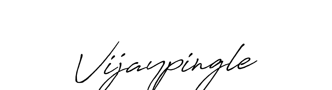 How to make Vijaypingle name signature. Use Antro_Vectra_Bolder style for creating short signs online. This is the latest handwritten sign. Vijaypingle signature style 7 images and pictures png