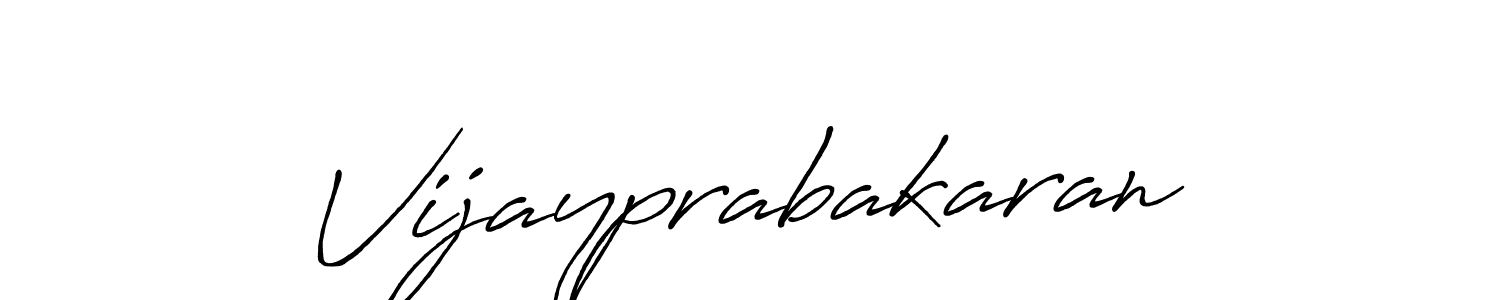 Also we have Vijayprabakaran name is the best signature style. Create professional handwritten signature collection using Antro_Vectra_Bolder autograph style. Vijayprabakaran signature style 7 images and pictures png