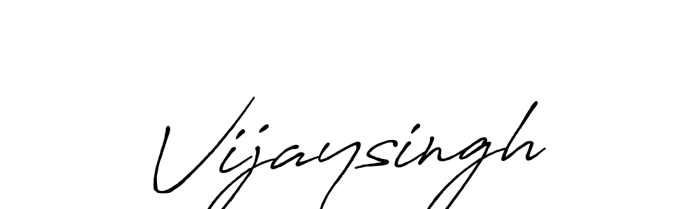 Design your own signature with our free online signature maker. With this signature software, you can create a handwritten (Antro_Vectra_Bolder) signature for name Vijaysingh. Vijaysingh signature style 7 images and pictures png