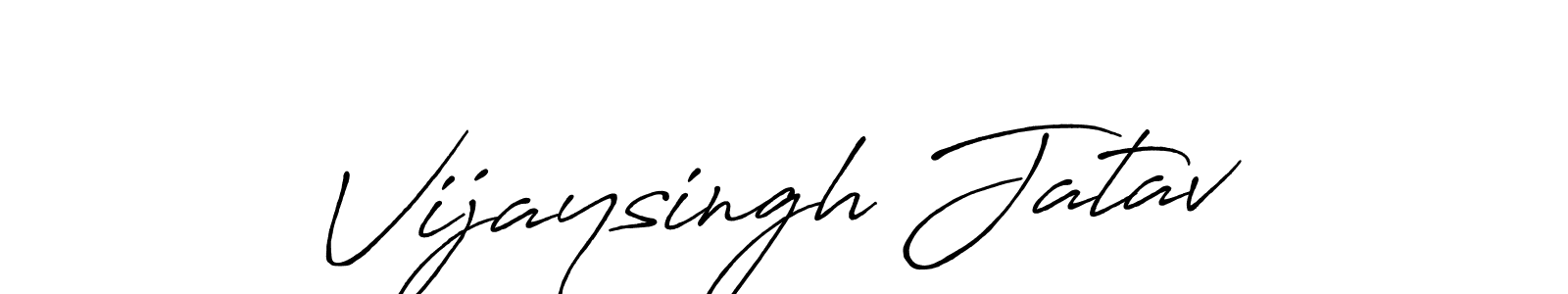Antro_Vectra_Bolder is a professional signature style that is perfect for those who want to add a touch of class to their signature. It is also a great choice for those who want to make their signature more unique. Get Vijaysingh Jatav name to fancy signature for free. Vijaysingh Jatav signature style 7 images and pictures png