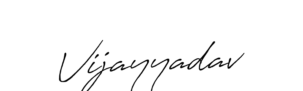 Create a beautiful signature design for name Vijayyadav. With this signature (Antro_Vectra_Bolder) fonts, you can make a handwritten signature for free. Vijayyadav signature style 7 images and pictures png