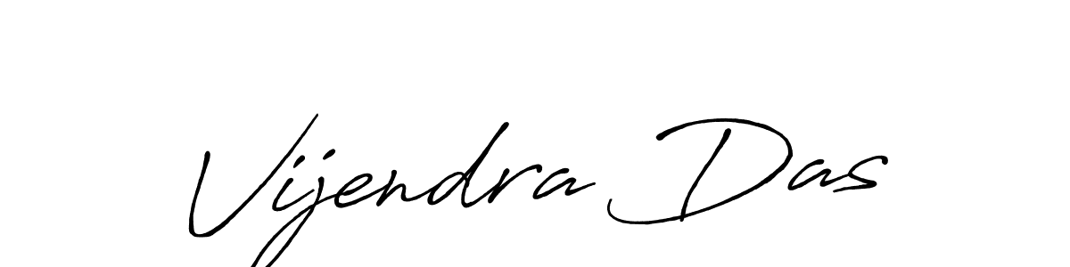 Make a beautiful signature design for name Vijendra Das. With this signature (Antro_Vectra_Bolder) style, you can create a handwritten signature for free. Vijendra Das signature style 7 images and pictures png