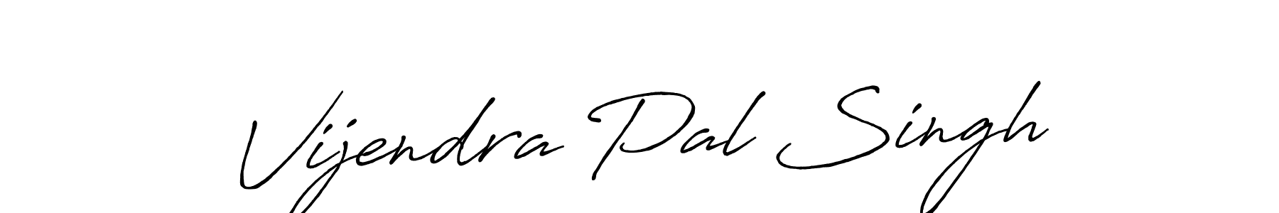 Make a beautiful signature design for name Vijendra Pal Singh. With this signature (Antro_Vectra_Bolder) style, you can create a handwritten signature for free. Vijendra Pal Singh signature style 7 images and pictures png