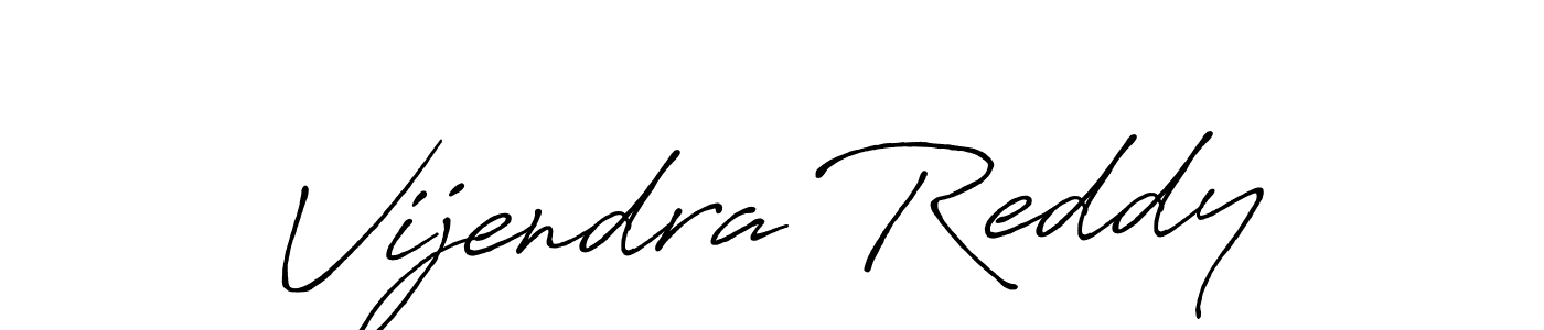 How to make Vijendra Reddy signature? Antro_Vectra_Bolder is a professional autograph style. Create handwritten signature for Vijendra Reddy name. Vijendra Reddy signature style 7 images and pictures png