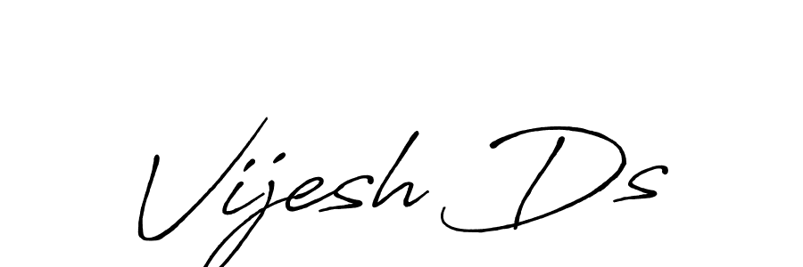 How to Draw Vijesh Ds signature style? Antro_Vectra_Bolder is a latest design signature styles for name Vijesh Ds. Vijesh Ds signature style 7 images and pictures png